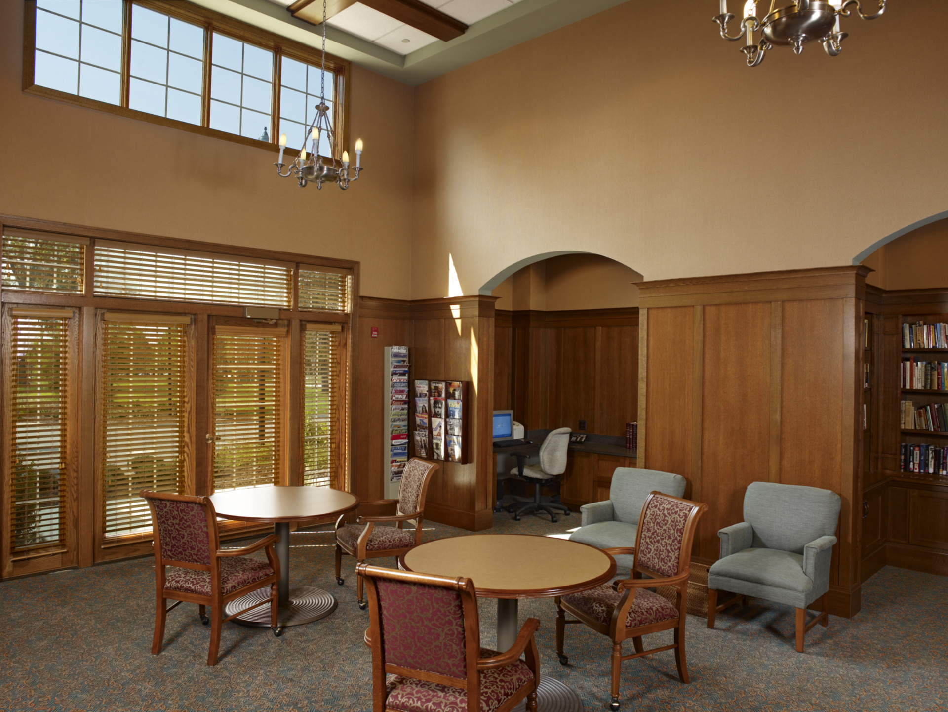 Interior Community Center Library